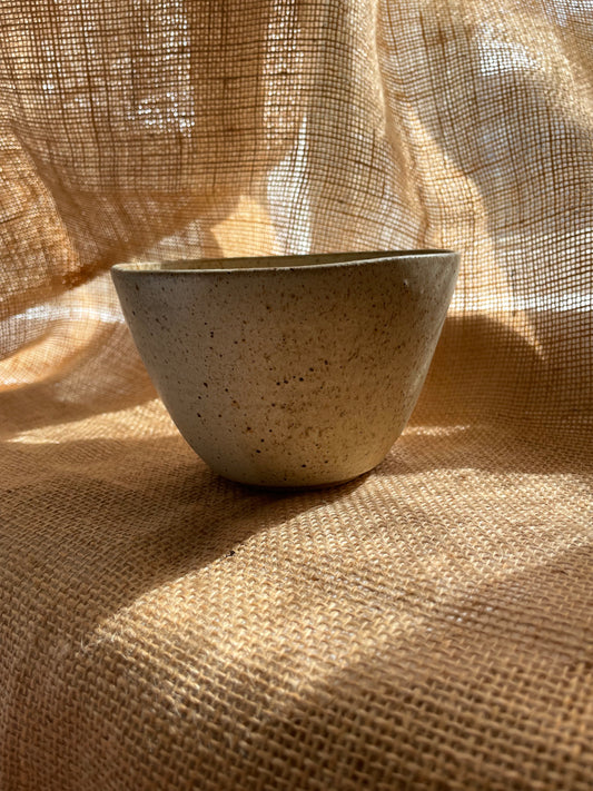 Bowl in yellowish brown, Japanese style, smooth, handmade ceramics