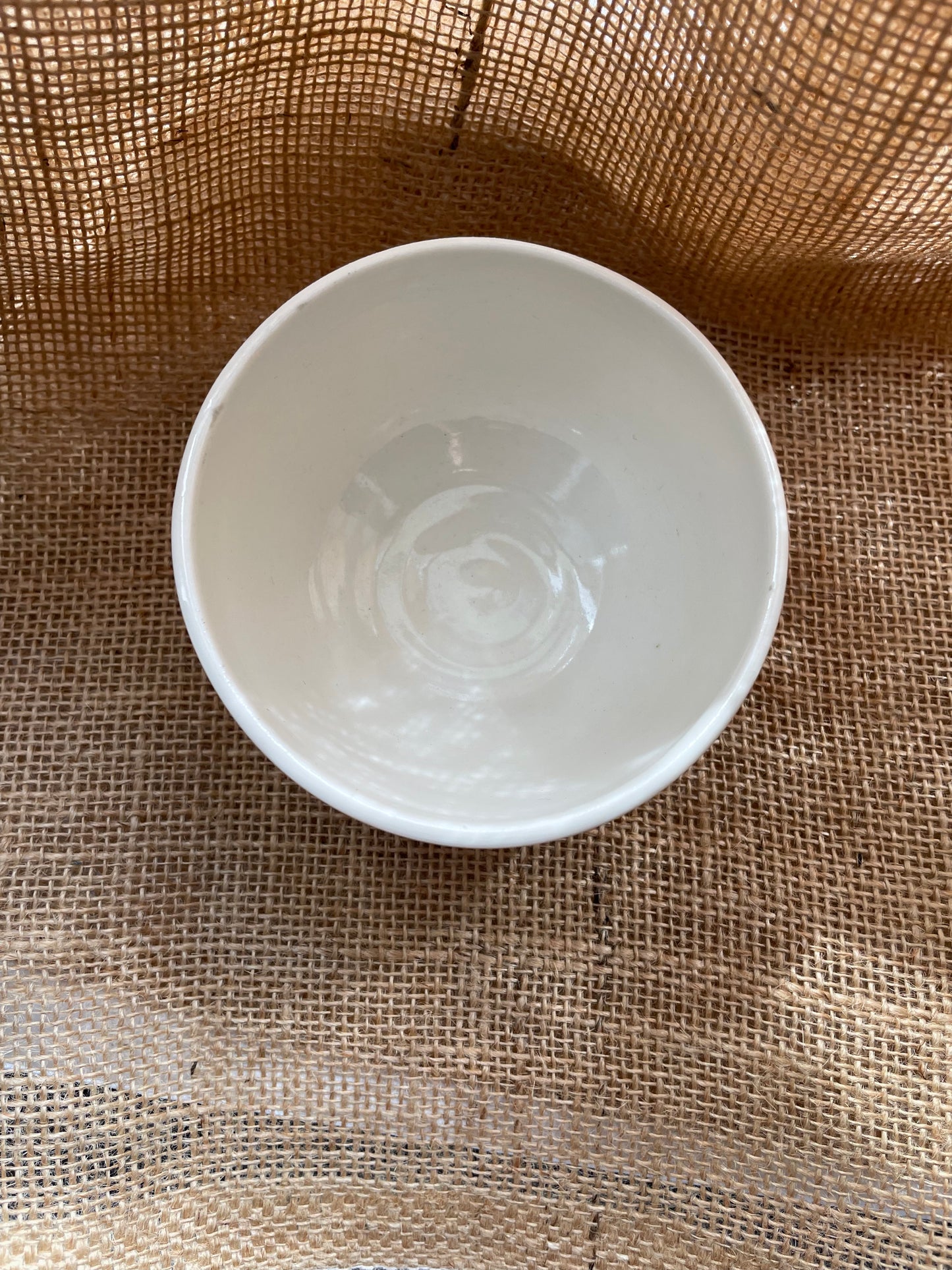 Mini bowl in white, porcelain, smooth, handmade ceramics