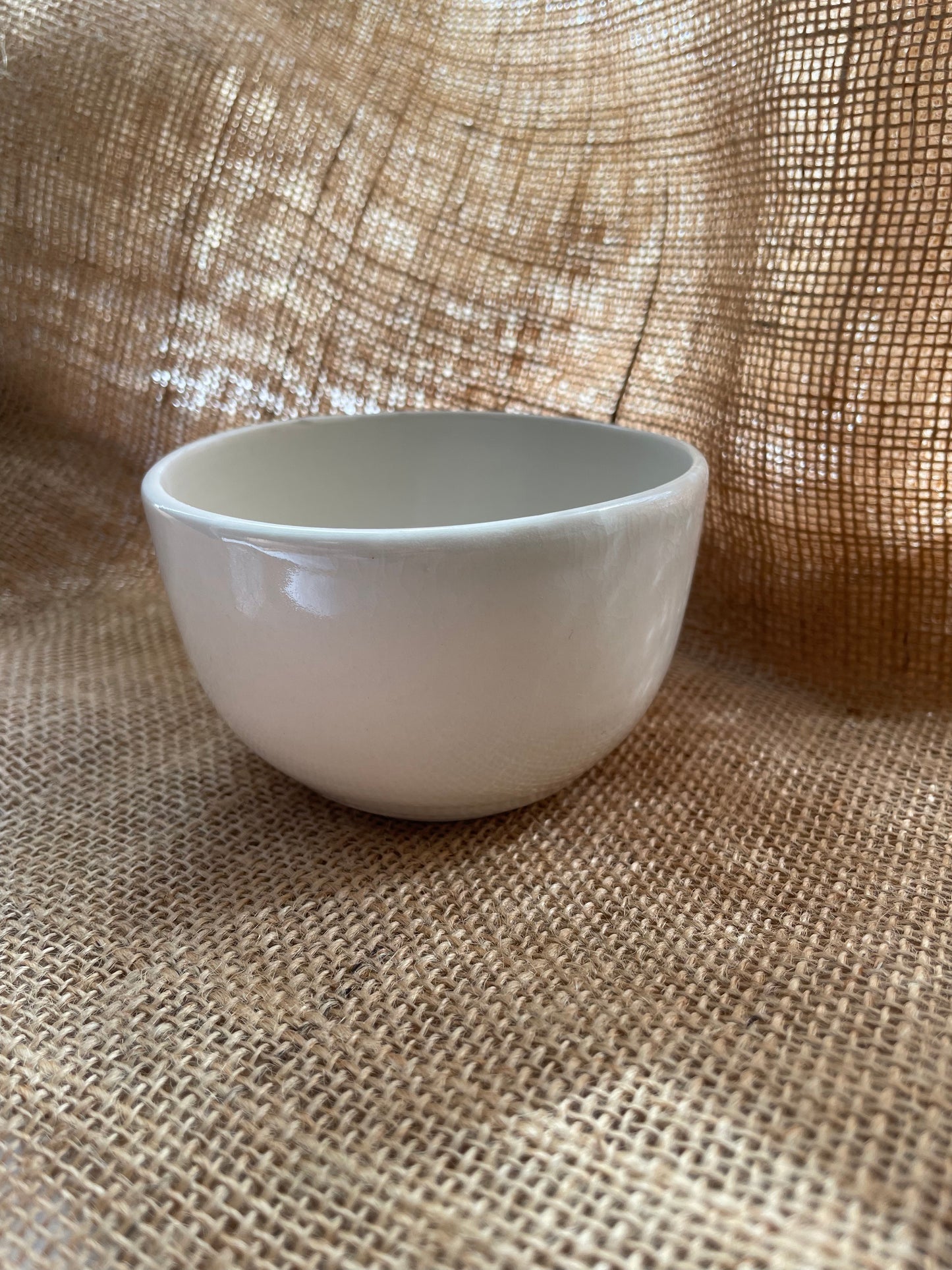 Mini bowl in white, porcelain, smooth, handmade ceramics