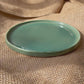 Mini plate in jade, glossy and smooth, Porcelain, handmade ceramics
