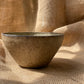 Bowl in brown, grogged outside and smooth inside, handmade ceramics